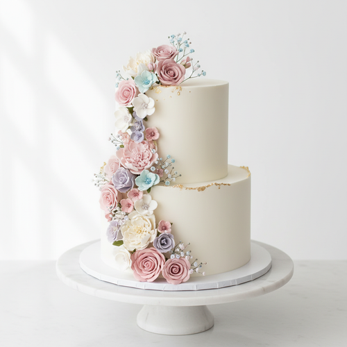 Two-Tier Custom Cake